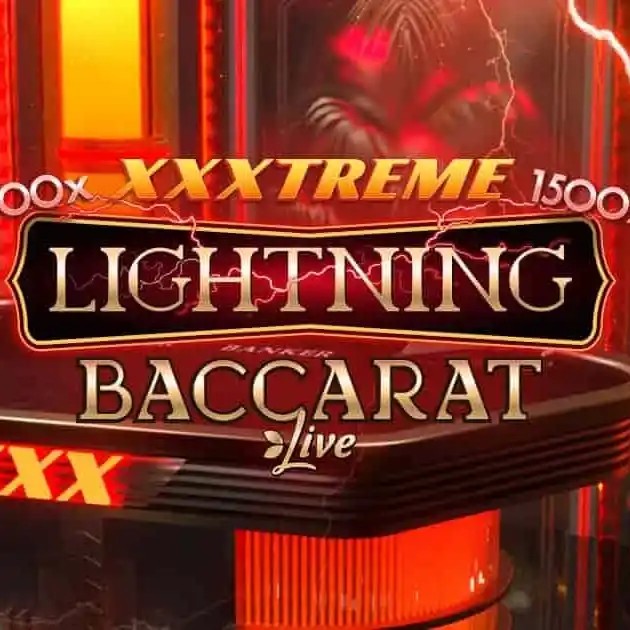 XXXtreme Lightning Baccarat slot visual from Evolution available on instancasino.fr